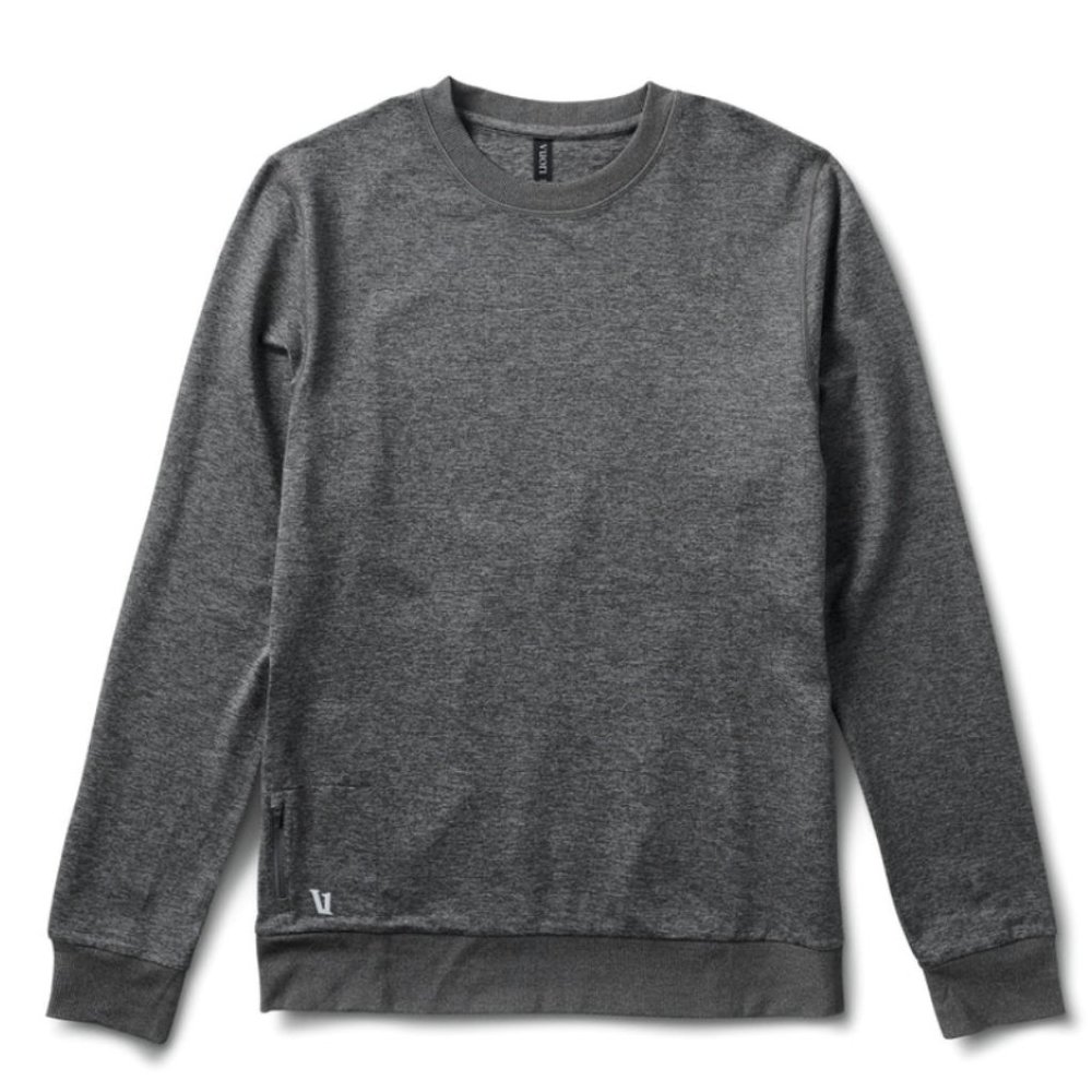 Vuori - Ponto Performance Crew in 'Charcoal Heather'